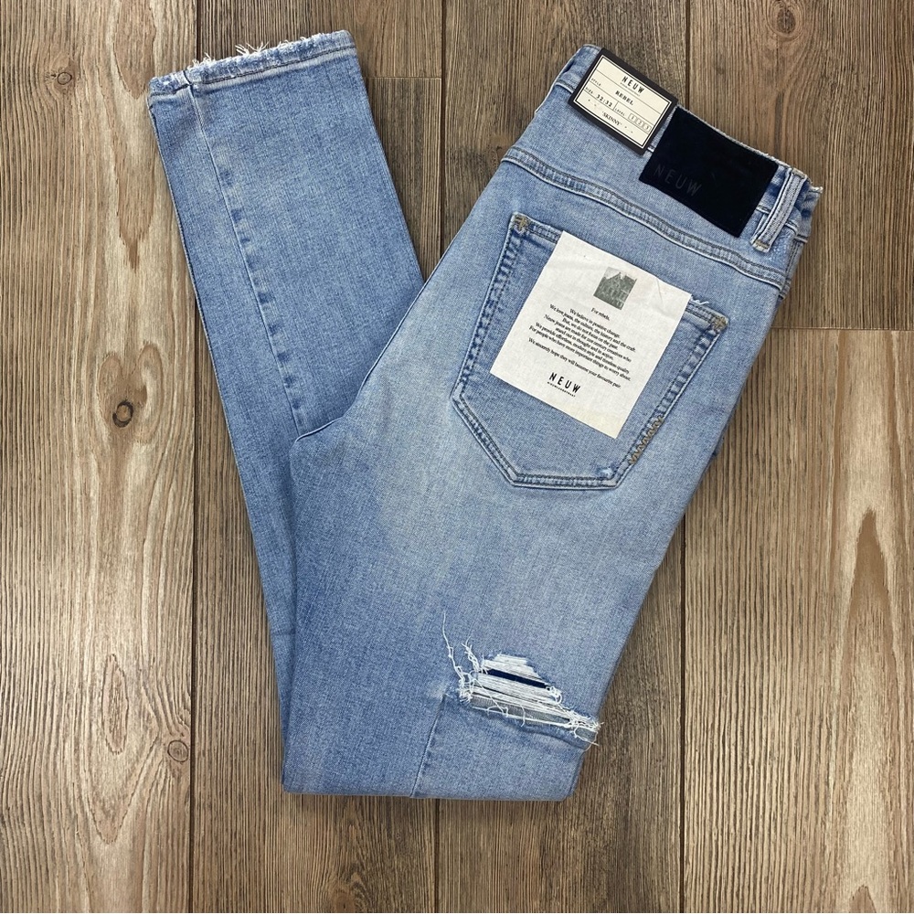 NEUW Denim Rebel Skinny Distressed Jeans Size 32x32 - Picture 12 of 12